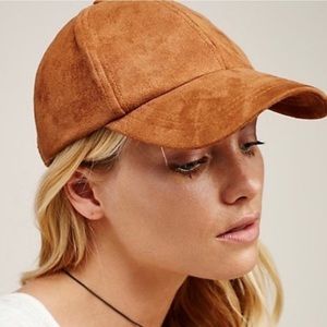 Free People Williamsburg Faux Suede Baseball Hat